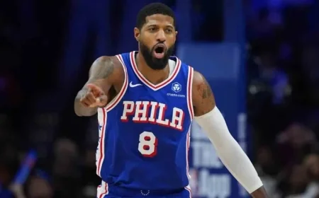 76ers’ Paul George Suspended 25 Games for NBA Anti-Drug Violation