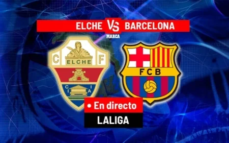 Live La Liga Action: Elche vs Barcelona Today
