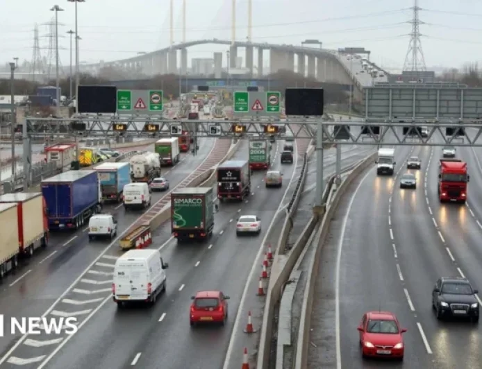 Lorry Crash Closes Dartford Crossing Tunnel Near QEII Bridge
