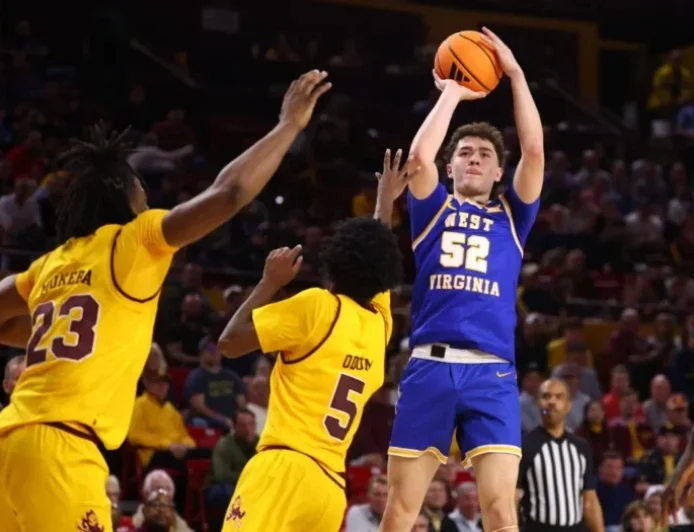 Eaglestaff Leads WVU to 75-63 Win at Arizona State, Scoring 23 Points