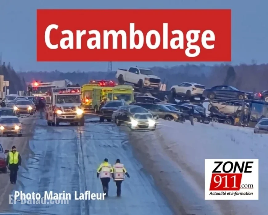 Major Collision Disrupts Highway 20 in Lotbinière Region