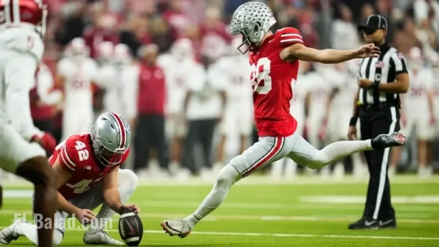 Ohio State Kicker Jayden Fielding Faces Online Abuse and Bomb Threat