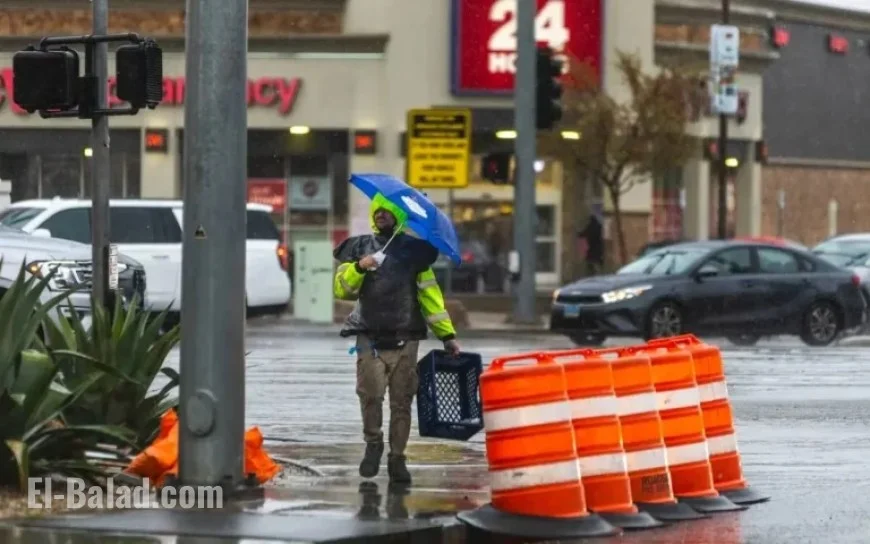 Las Vegas Braces for Rare New Year’s Rainfall