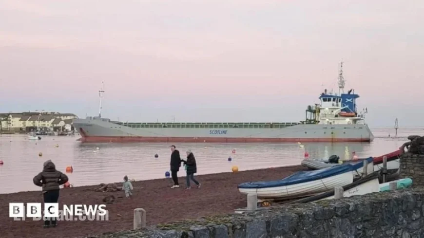 Devon Harbour Cargo Ship Successfully Refloated After Grounding