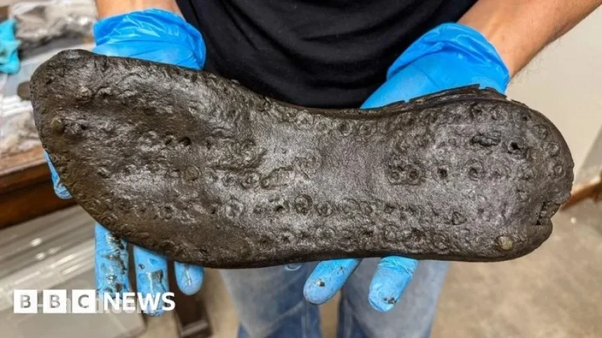Large Roman Shoes from Northumberland Fort Set for Public Display