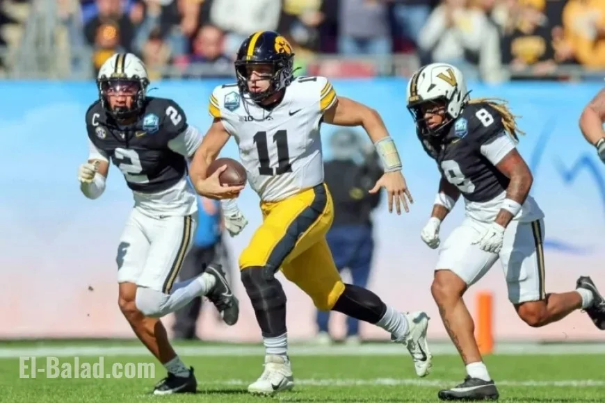 Mark Gronowski Leads Iowa to Victory Over Vanderbilt in ReliaQuest Bowl