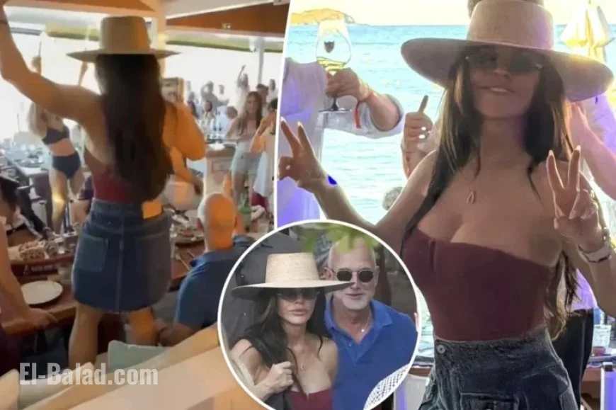 Lauren Sánchez Dances with Jeff Bezos in St. Barts Celebration