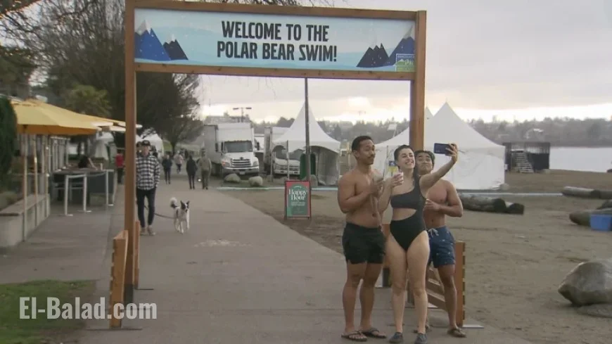 Vancouver’s English Bay Hosts 106th Polar Bear Swim Event