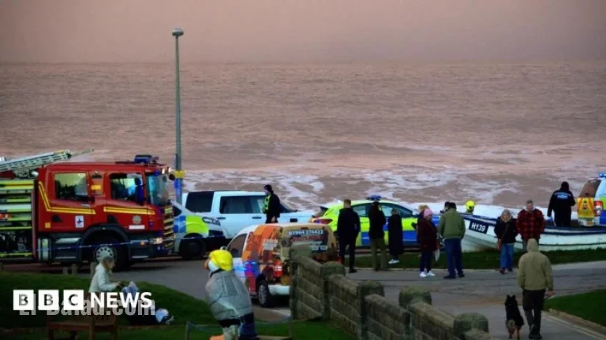 Search Launched After Individuals Enter Sea at Withernsea