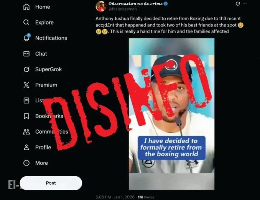 Anthony Joshua Retirement Video Debunked as Hoax