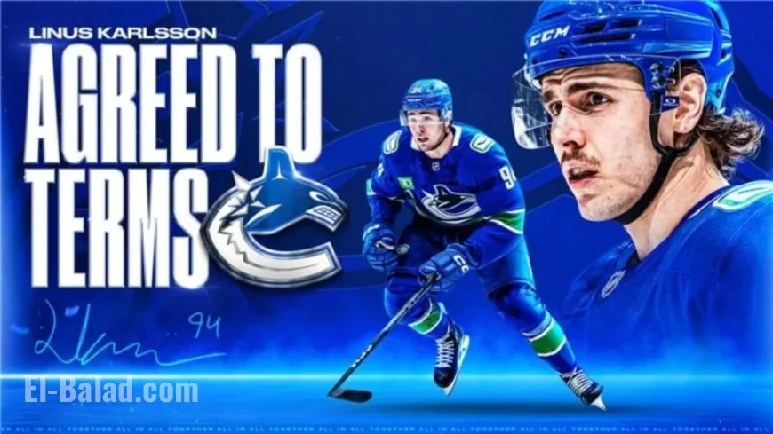 Canucks Secure Two-Year Extension with Linus Karlsson