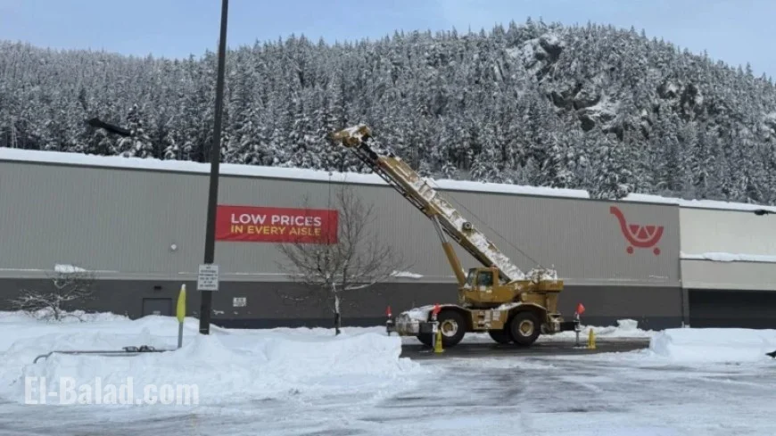 Juneau Battles Snow as Fred Meyer Closes for Removal Efforts
