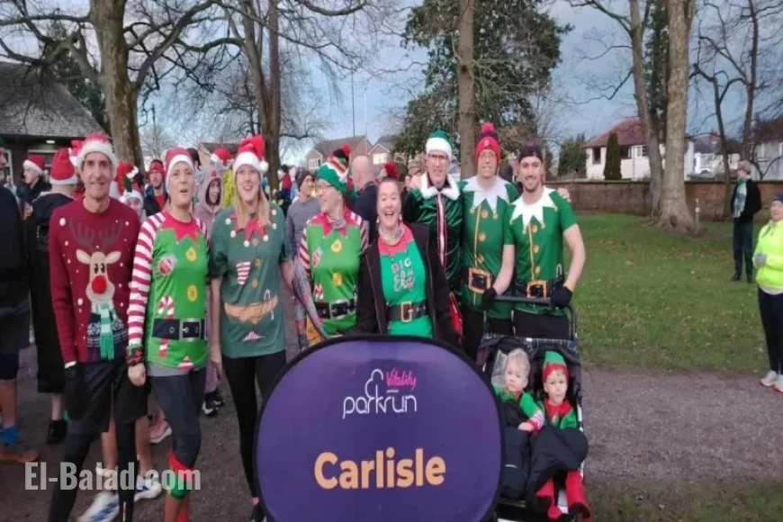Thousands of Cumbrians Join Christmas Parkrun Celebrations