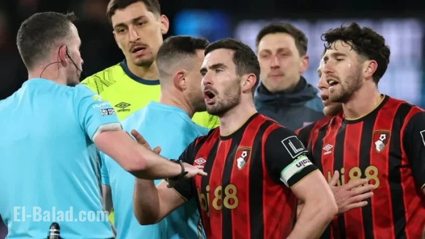 Bournemouth Outraged by Controversial Whistle in Arsenal Defeat, Players Confront Referee