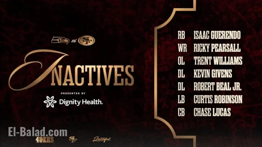 Trent Williams, Ricky Pearsall Out; George Kittle Plays vs. Seahawks in Week 18