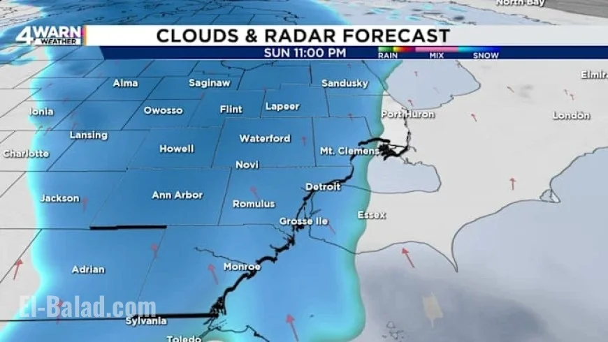 Metro Detroit Braces for Snow After a Dry Sunday