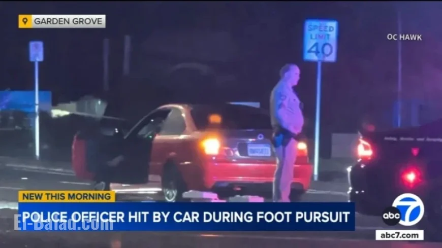 Garden Grove Officer Critically Injured in Car Collision During Suspect Pursuit