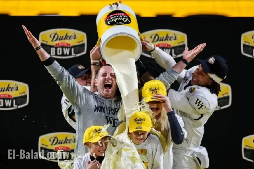 Wake Forest’s Jake Dickert Embraces Mayo Bath as MSU Falls in Bowl Defeat