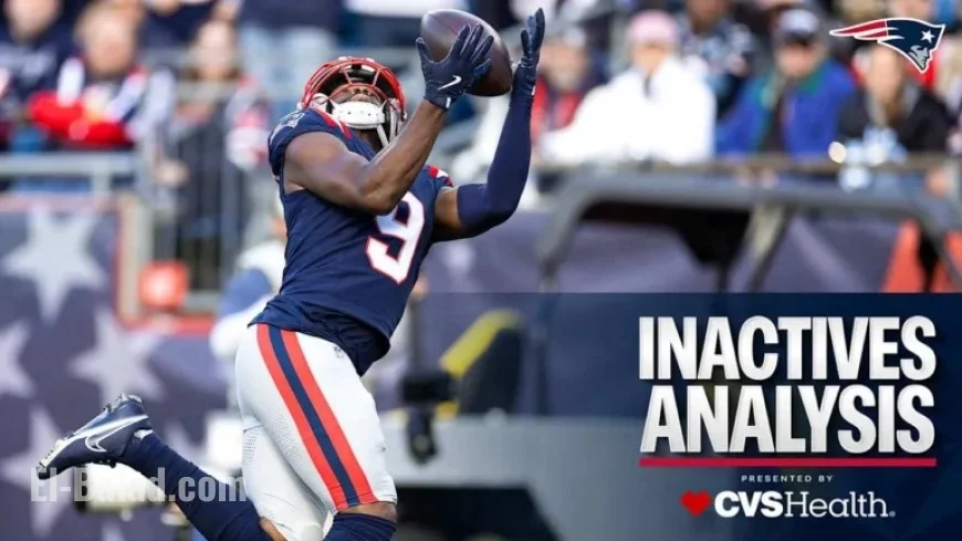 Patriots Welcome Back Boutte, Campbell, Williams for Finale Against Dolphins