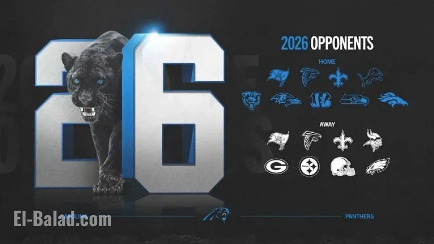 Carolina Panthers Announce 2026 Opponents