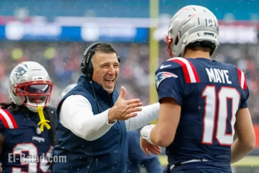 Patriots’ Mike Vrabel Seeks Partnership with Foxboro High After Drake Maye Banter