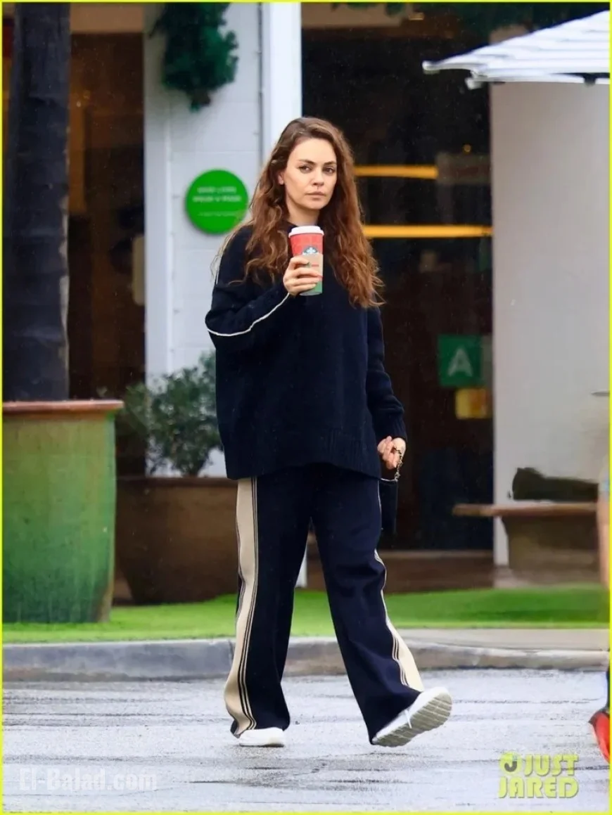 Ashton Kutcher and Mila Kunis Enjoy Coffee Outing in Los Angeles