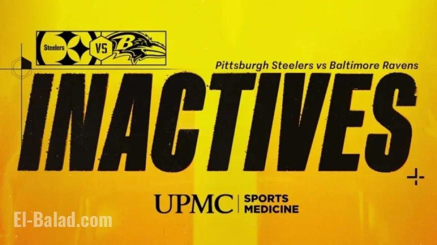 Steelers Announce Week 18 Inactive List Against Ravens