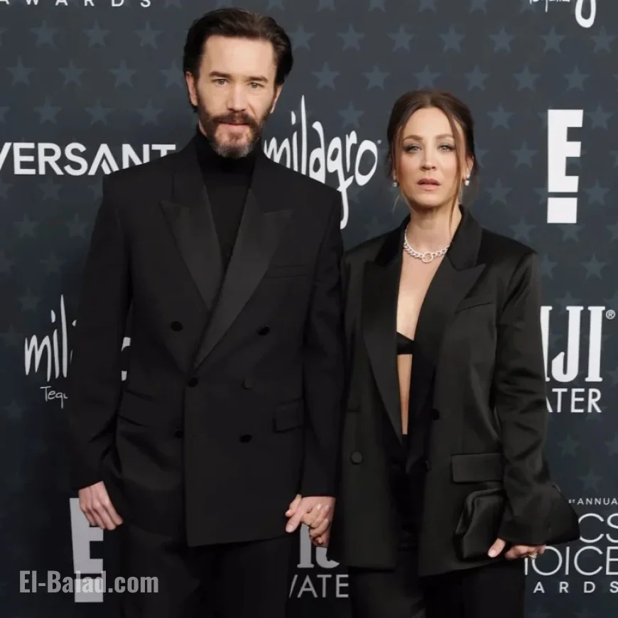 Kaley Cuoco and Tom Pelphrey Showcase Love at 2026 Critics Choice Awards