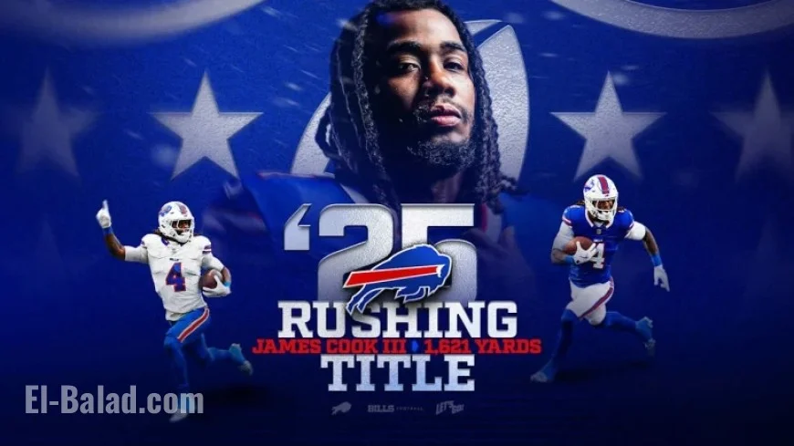 Bills’ James Cook III Claims 2025 NFL Rushing Title