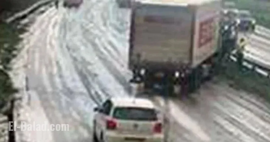 Ice and Snow Disrupt Major Welsh Route