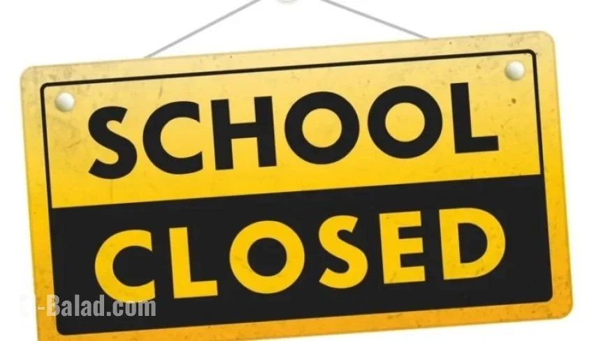 Schools to Close on Monday, January 5, 2026