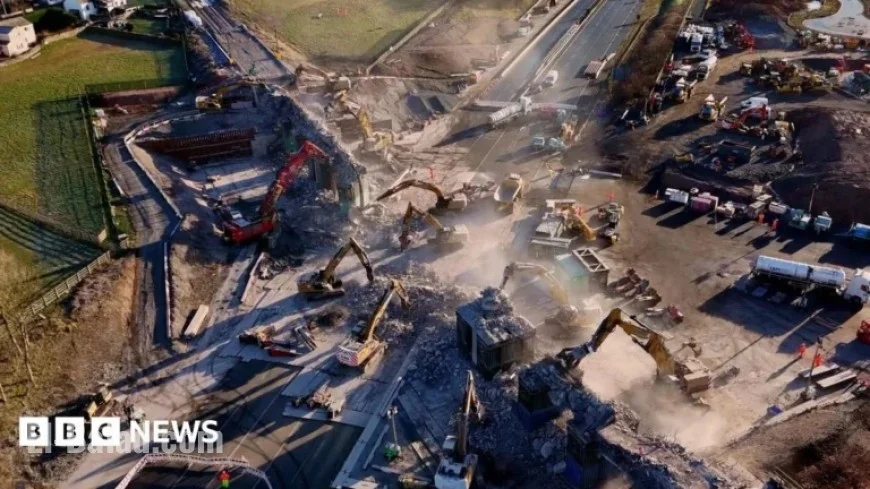 M6 Clifton Bridge Demolition Concludes, Motorway Reopens