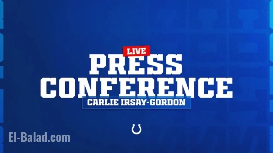 Carlie Irsay-Gordon Hosts Press Conference on January 5 at 2:30 p.m.