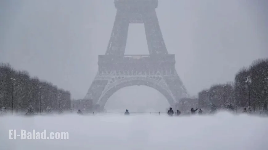 Snowstorm Wreaks Havoc in France: Travel Disruptions and School Closures