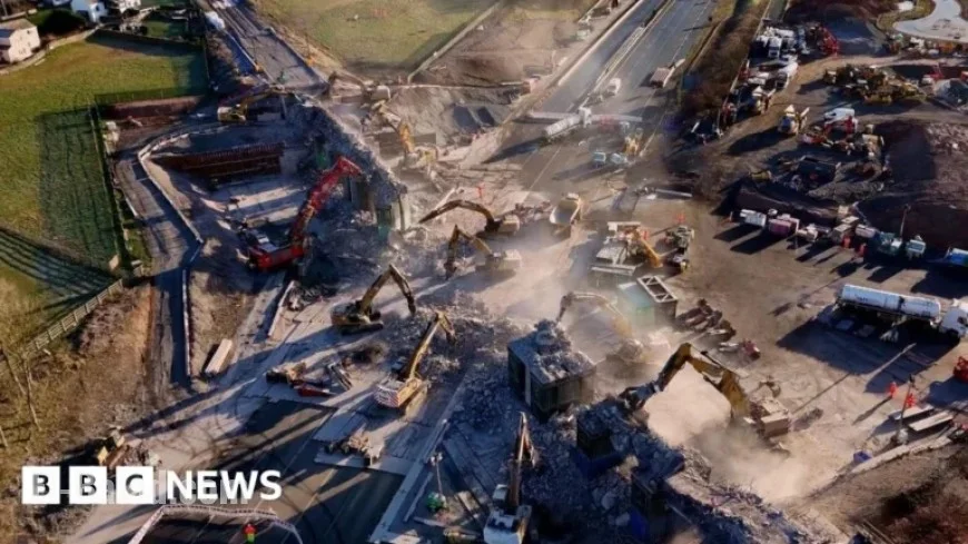 M6 Clifton Bridge Demolished; Motorway Reopens Successfully