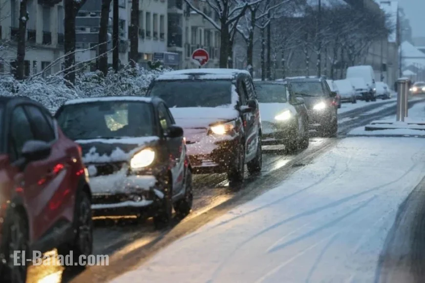 France Battles Snow and Ice; Five Killed on Roads