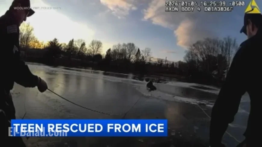 Woolwich Police Rescue Teen After Falling Through Icy Pond