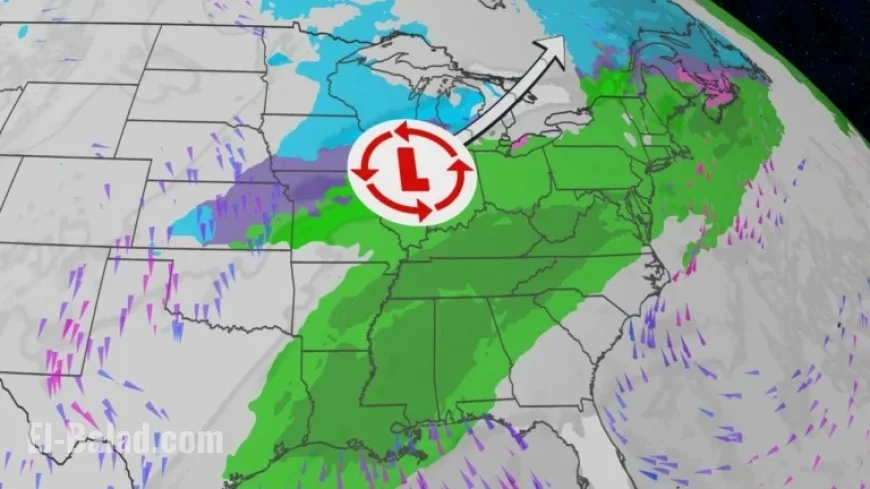 Severe Weather to Hit South; Midwest Faces Wind and Snow Late Week