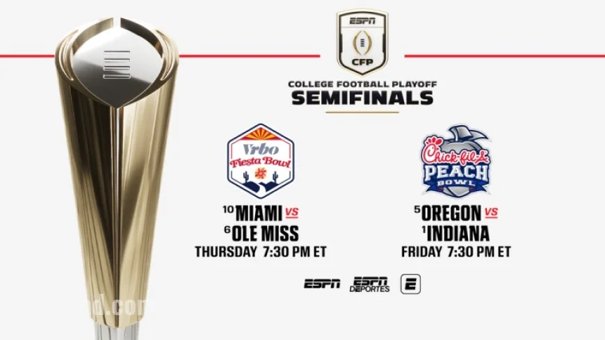 ESPN MegaCast Offers 20+ College Football Playoff Semifinals This Jan. 8-9