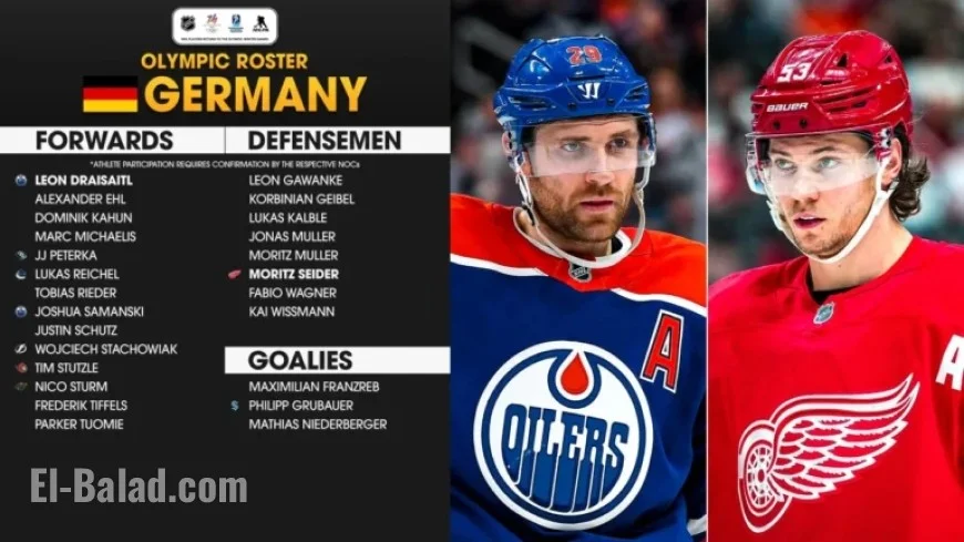 Germany Unveils 2026 Winter Olympics Roster Featuring Draisaitl and Seider