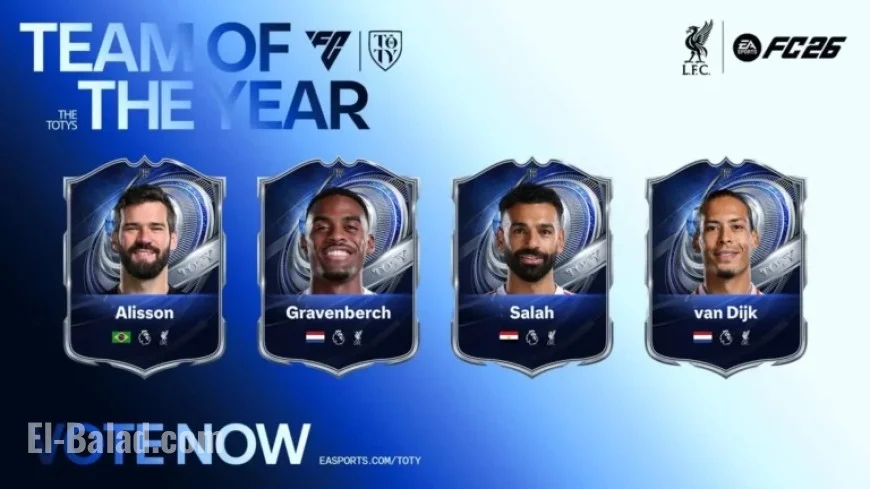 Four Reds Nominated for EA SPORTS FC™ 26 Team of the Year