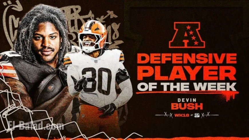 Devin Bush Earns AFC Defensive Player of the Week Honors