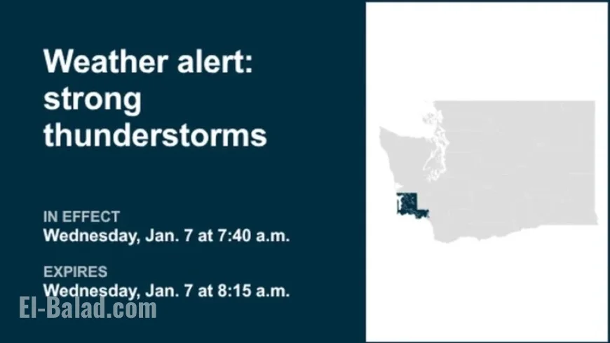 Pea-Sized Hail and Thunderstorms Hit Southwest Washington Wednesday