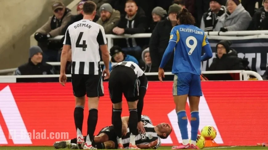 Newcastle’s Fabian Schar Stretchered Off with Leg Brace in Leeds Match