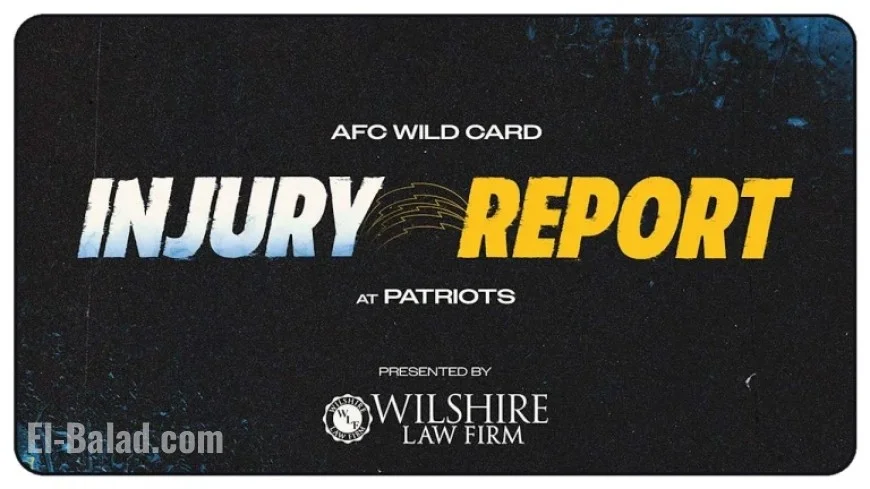 Injury Updates: Chargers vs. Patriots Wild Card Round 2025