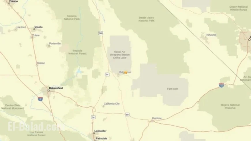 Earthquake of 3.3 Magnitude Strikes Near Ridgecrest, California on Jan. 7