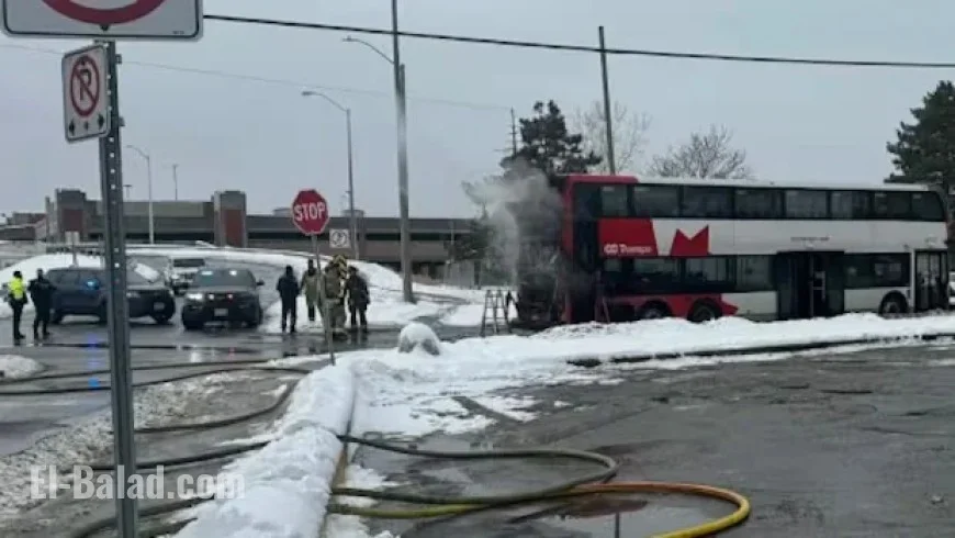 Towed OC Transpo Bus Catches Fire, Out of Service