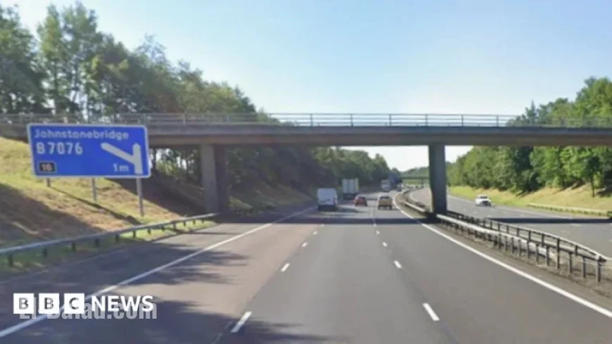 A74(M) Motorway Closes Due to Multiple Collisions in Icy Conditions