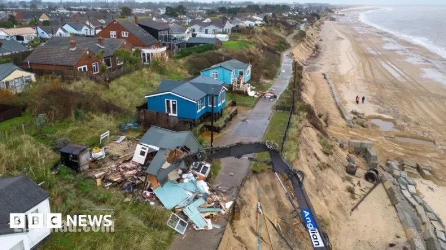 Fourteen Hemsby Clifftop Homes at Risk of Imminent Collapse