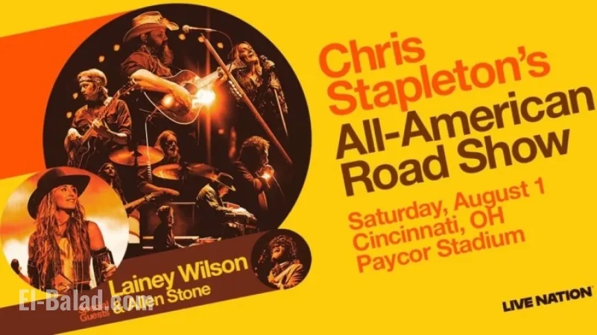 Chris Stapleton Headlines Paycor Stadium August 1 with Lainey Wilson, Allen Stone